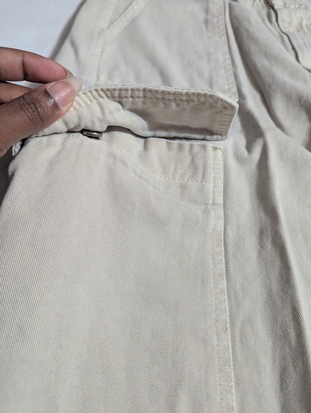 Zara Women’s Beige Cargo Pants Wide Leg Utility Trousers Size 4 EUR 36 - Picture 7 of 13
